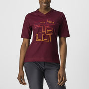 jersey castelli trail tech w de dama visiniu xs