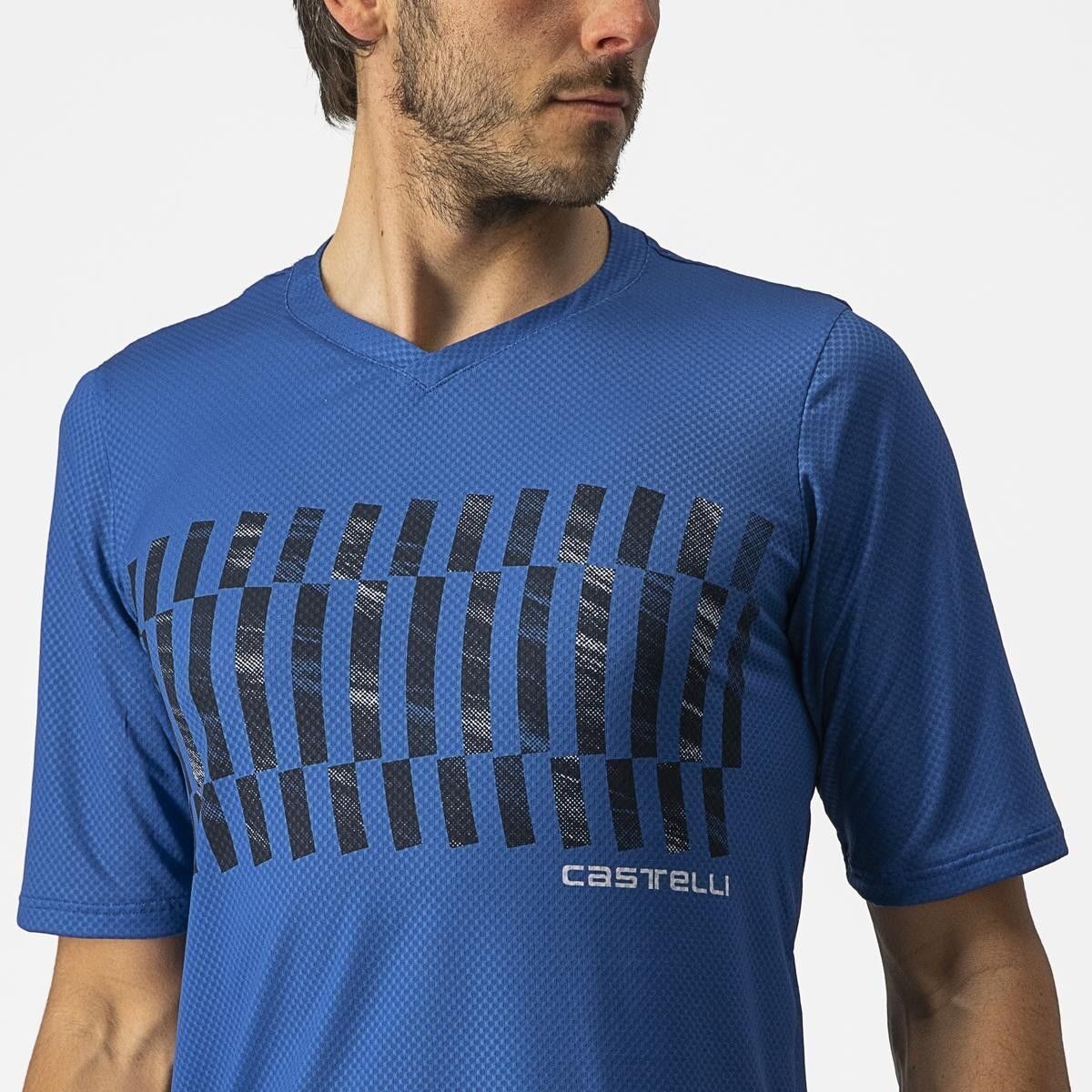 jersey cu maneca lunga castelli trail tech ls tee albastru negru m 5