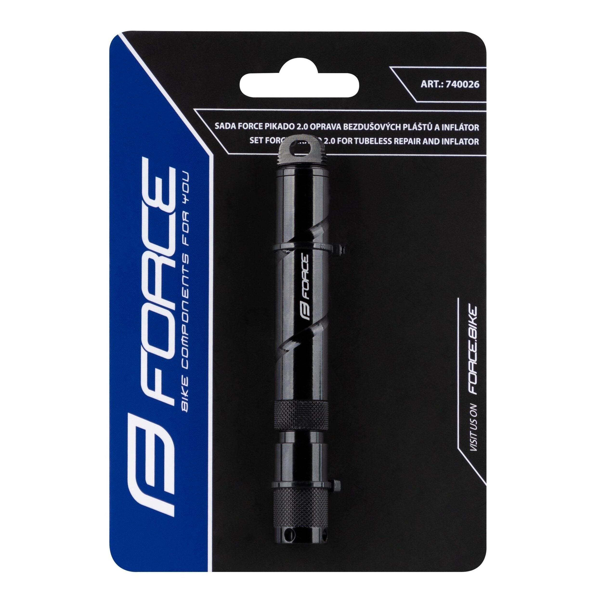kit de reparatie tubeless force pikado 20 pompa co2 1 scaled