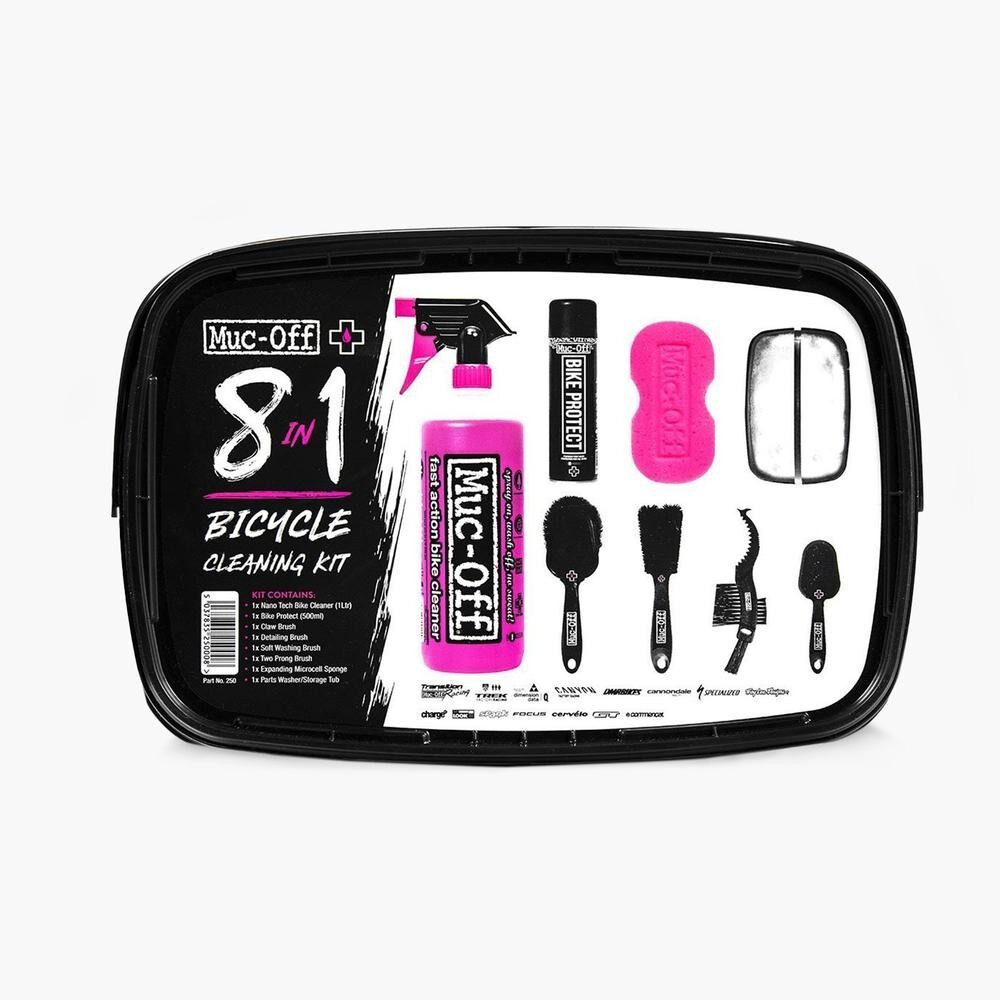 kit muc off pentru curatare biciclete 8 in 1