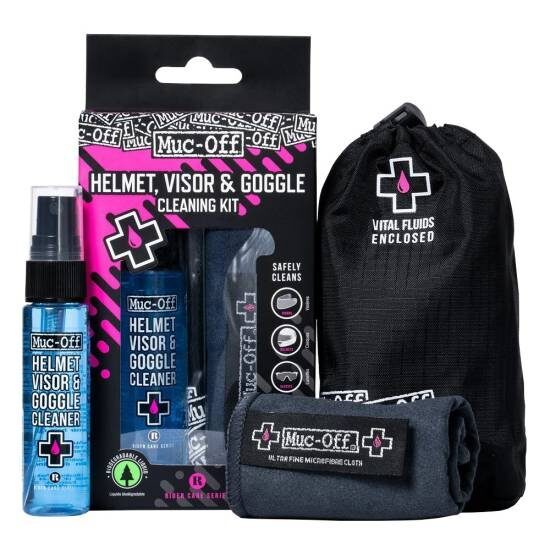 kit muc off pentru curatare ochelari vizor si lentile