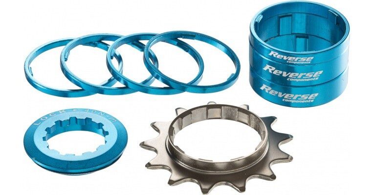 kit single speed reverse 13t albastru deschis