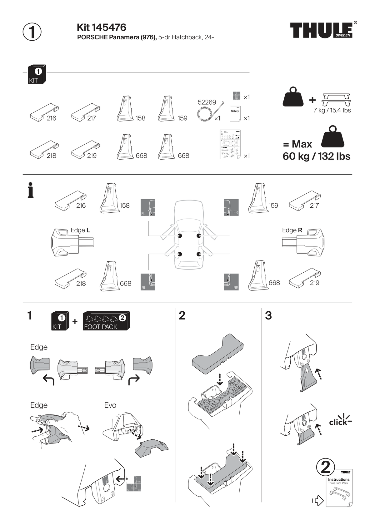 Kit Thule 145476 - instructiuni de montaj (pagina 1)