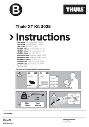 Kit Thule 183025 - instructiuni de montaj (pagina 1)