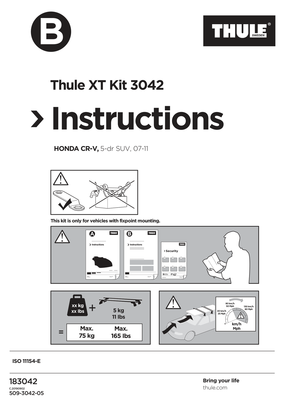 Kit Thule 183042 - instructiuni de montaj (pagina 1)