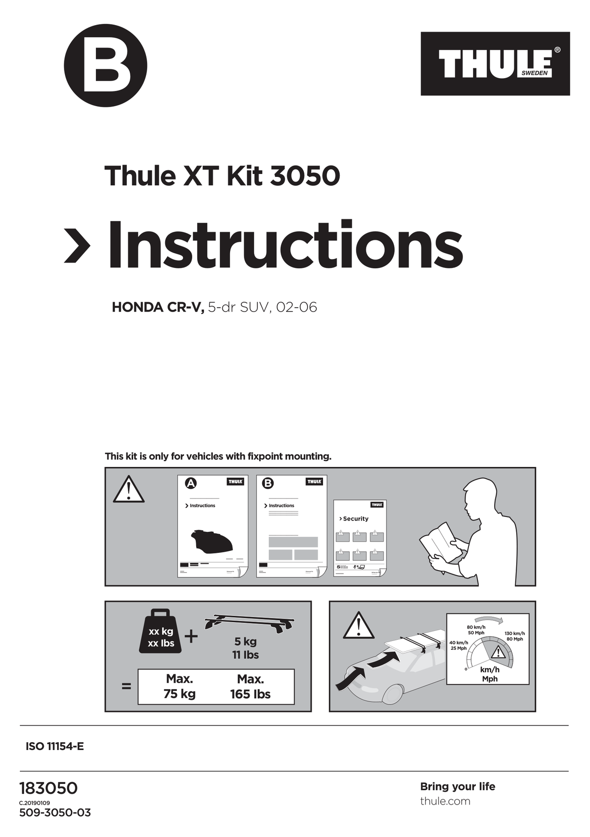 Kit Thule 183050 - instructiuni de montaj (pagina 1)