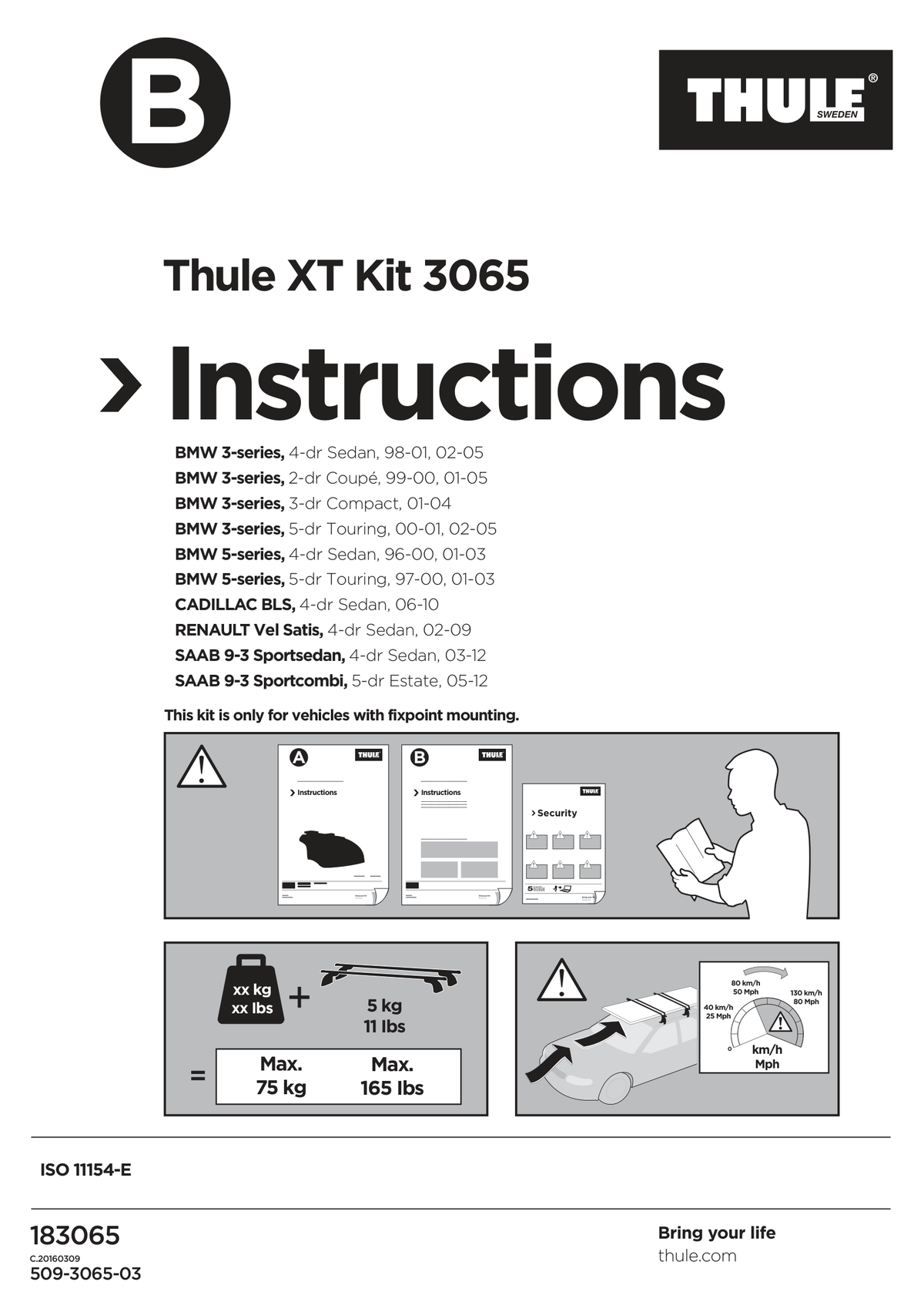 Kit Thule 183065 - instructiuni de montaj (pagina 1)