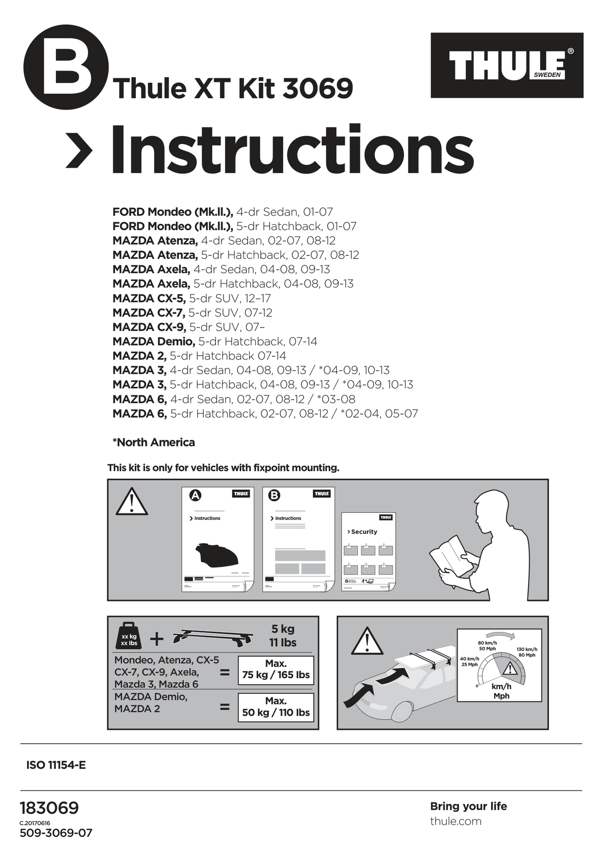 Kit Thule 183069 - instructiuni de montaj (pagina 1)