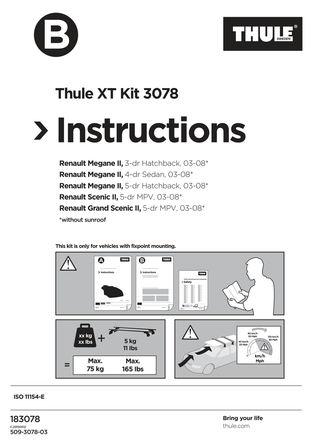 Kit Thule 183078 - instructiuni de montaj (pagina 1)