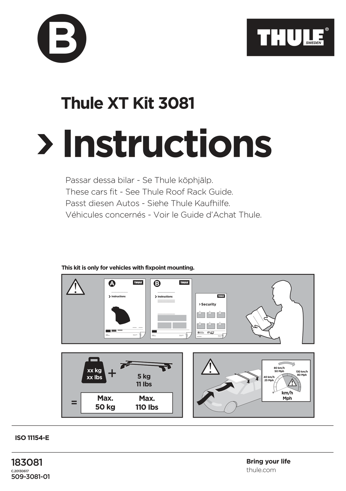 Kit Thule 183081 - instructiuni de montaj (pagina 1)