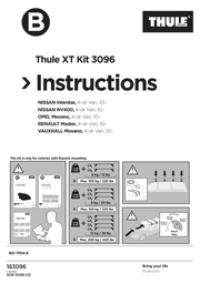 Kit Thule 183096 - instructiuni de montaj (pagina 1)