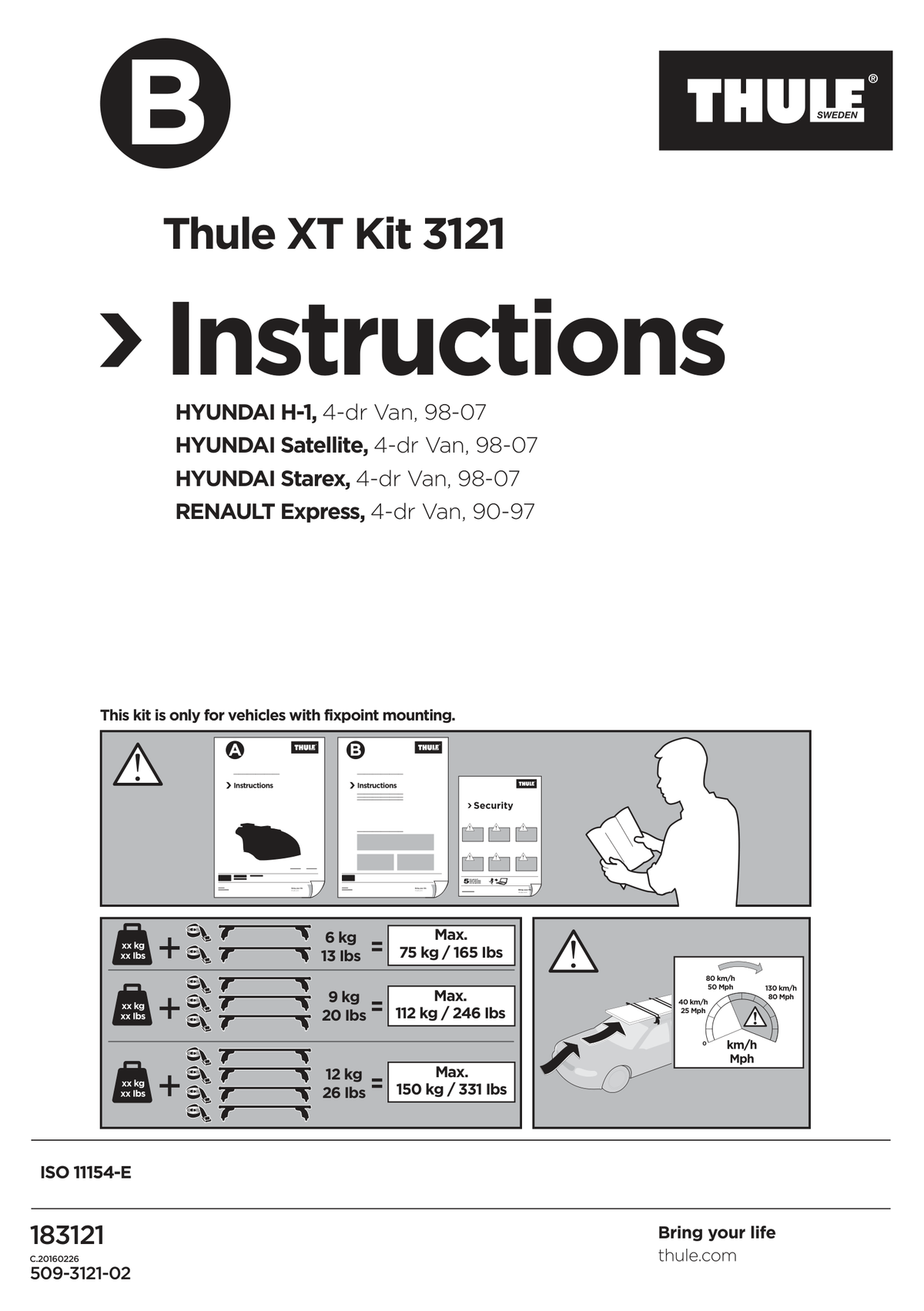 Kit Thule 183121 - instructiuni de montaj (pagina 1)