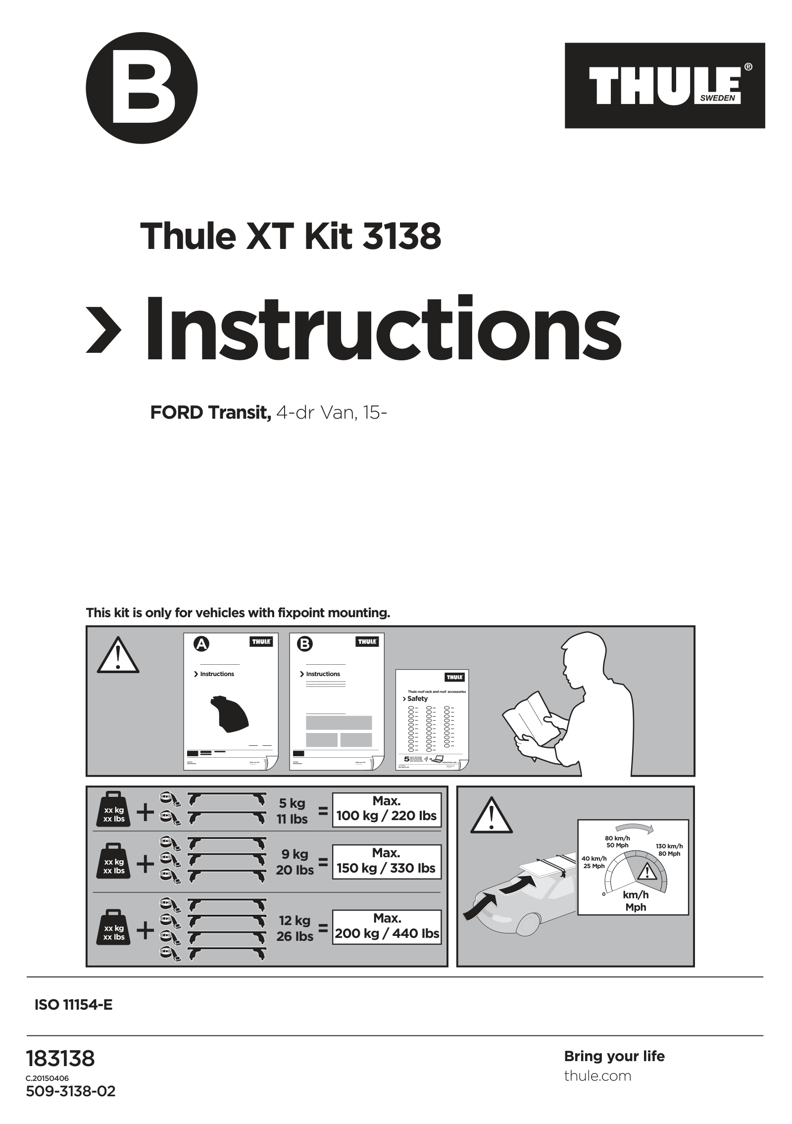 Kit Thule 183138 - instructiuni de montaj (pagina 1)