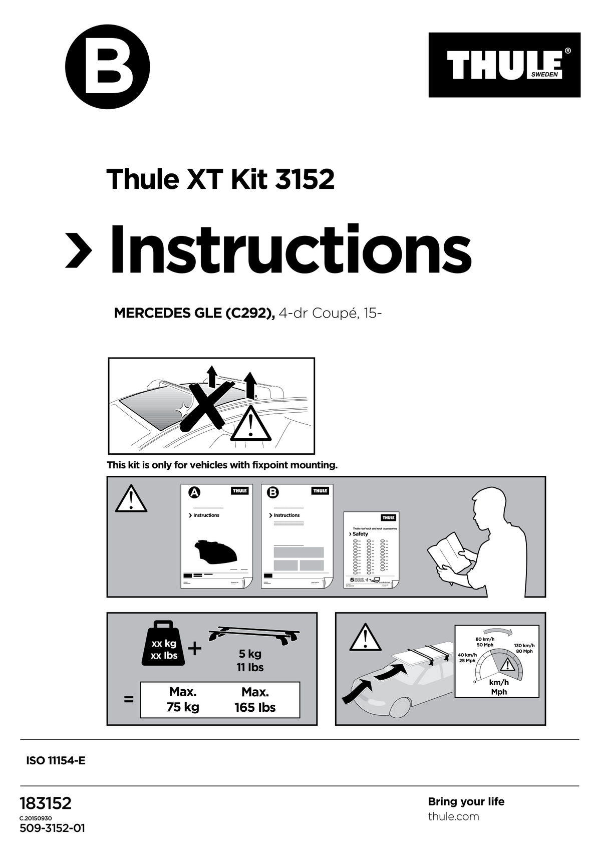 Kit Thule 183152 - instructiuni de montaj (pagina 1)