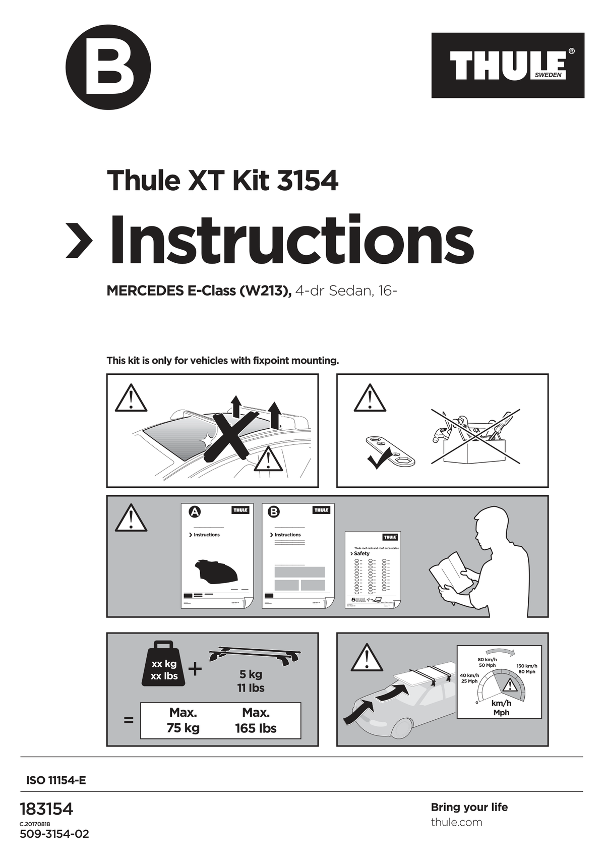Kit Thule 183154 - instructiuni de montaj (pagina 1)