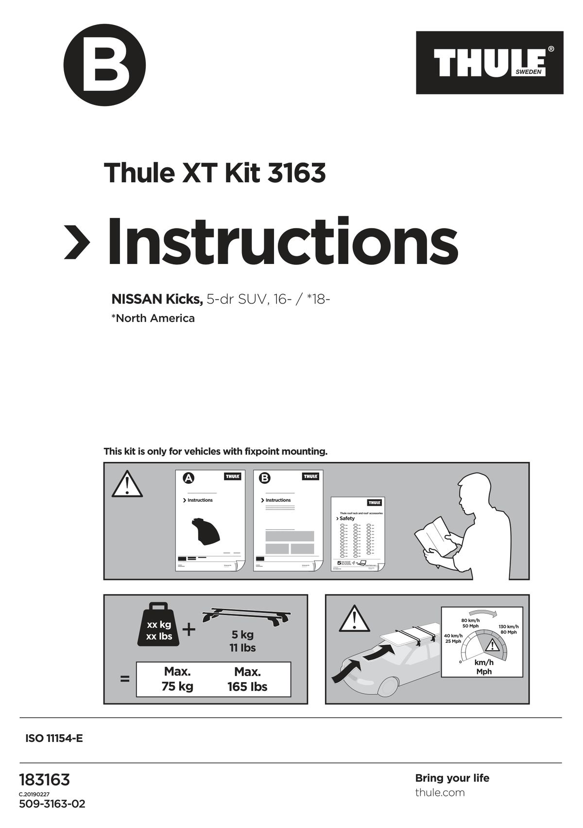 Kit Thule 183163 - instructiuni de montaj (pagina 1)