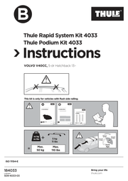 Kit Thule 184033 - instructiuni de montaj (pagina 1)