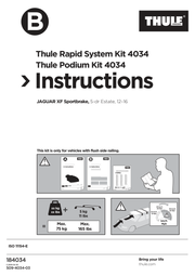 Kit Thule 184034 - instructiuni de montaj (pagina 1)