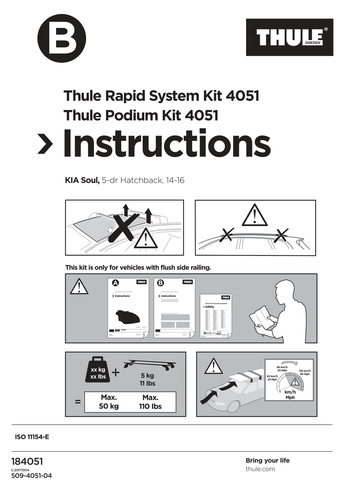 Kit Thule 184051 - instructiuni de montaj (pagina 1)