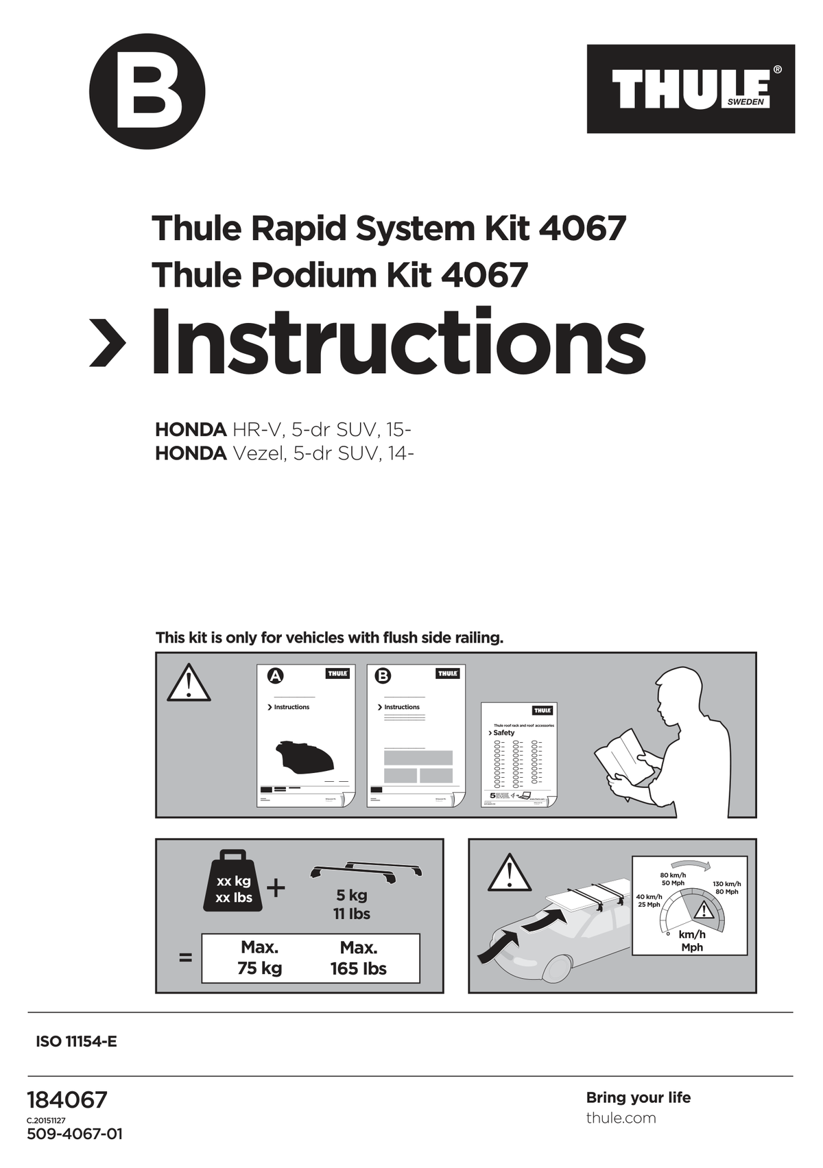 Kit Thule 184067 - instructiuni de montaj (pagina 1)