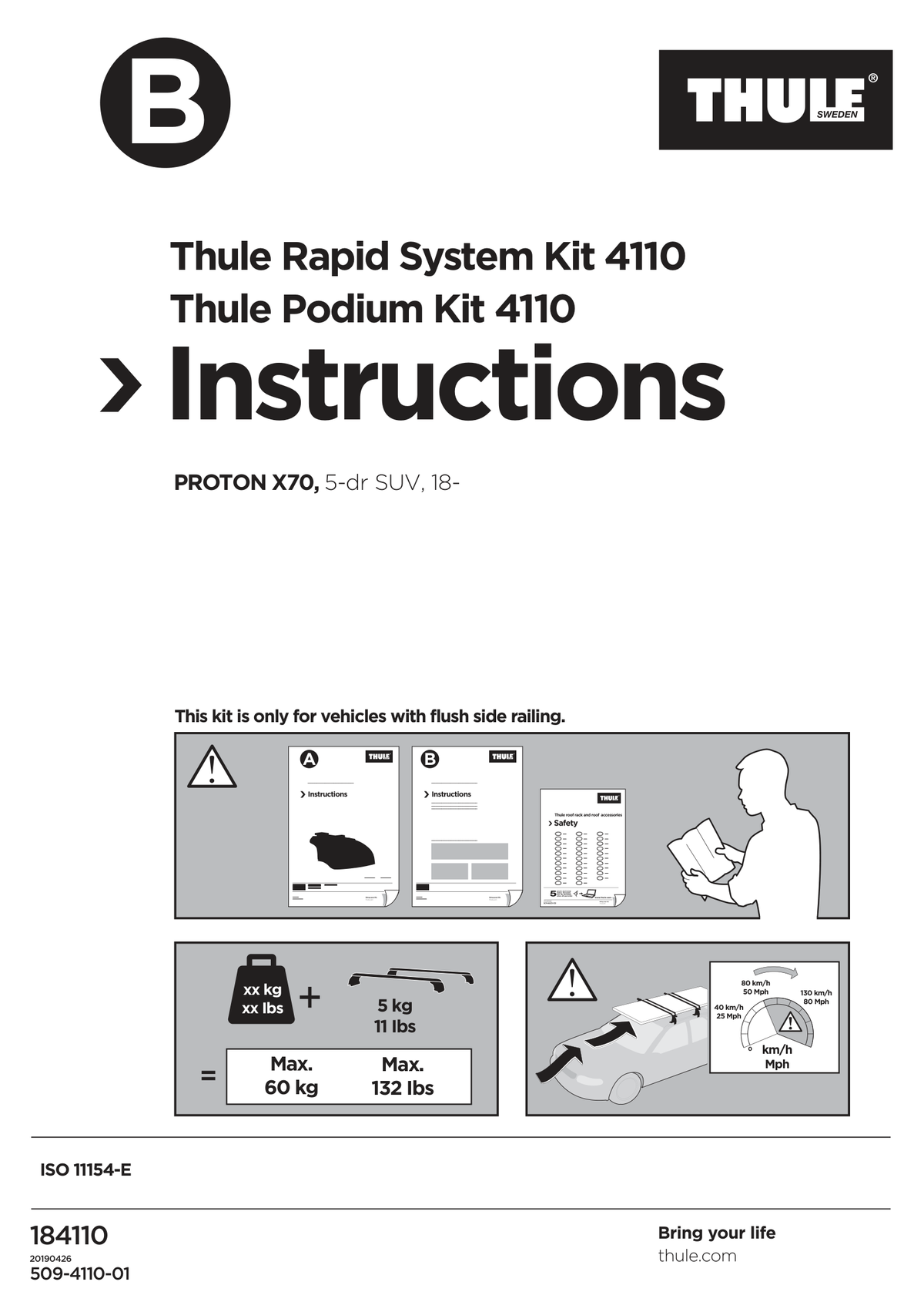 Kit Thule 184110 - instructiuni de montaj (pagina 1)