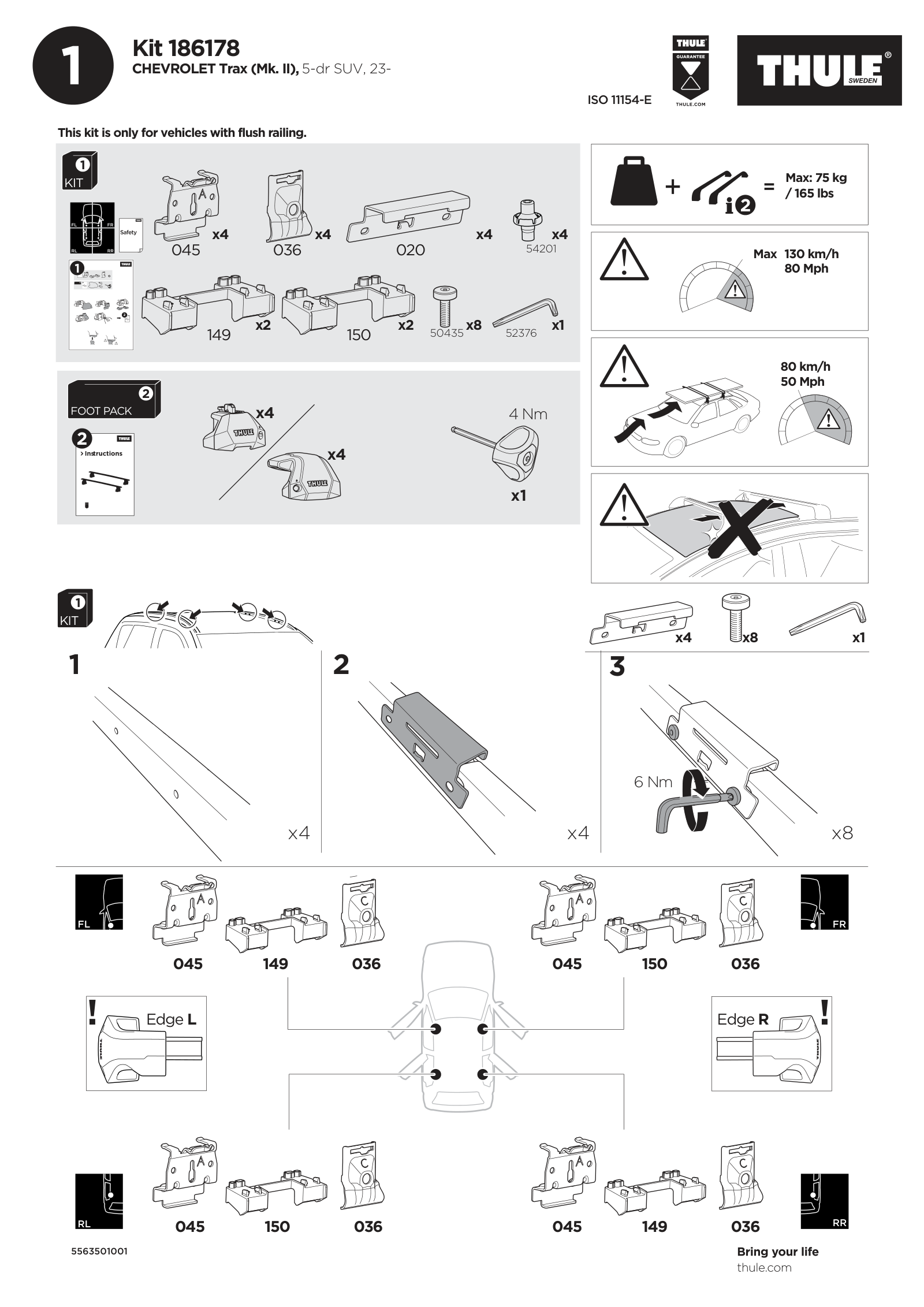 Kit Thule 186178 - instructiuni de montaj (pagina 1)