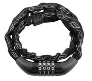lacat force chain cu cifru 120cm 4mm negru