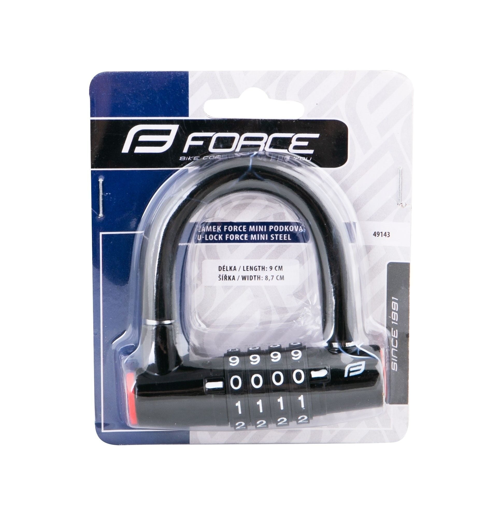 lacat force mini 9x87cm cu cifru 1