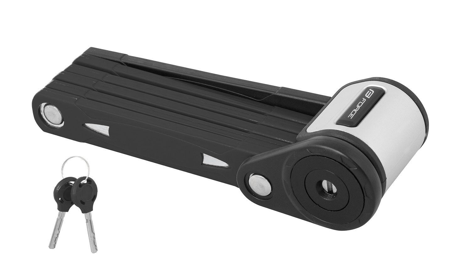 lacat pliabil force fold 80 cm 6 elemente negru cu suport 2