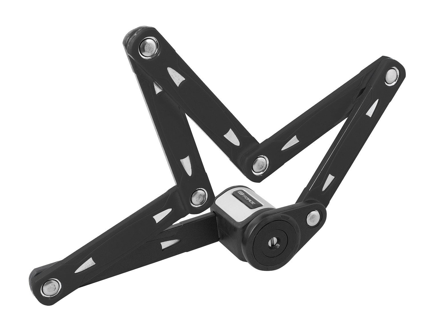 lacat pliabil force fold 80 cm 6 elemente negru cu suport 4
