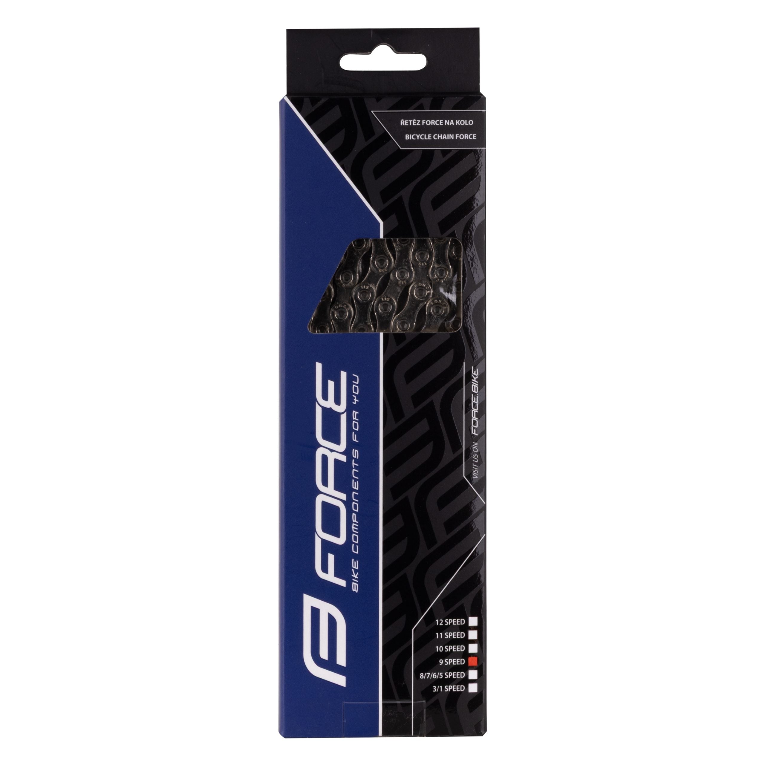 Lant Force P90 E-bike 9 viteze 138 links,argintiu