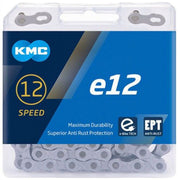 lant kmc e12 ept 12 viteze 130 zale ebike argintiu set 25 bucati