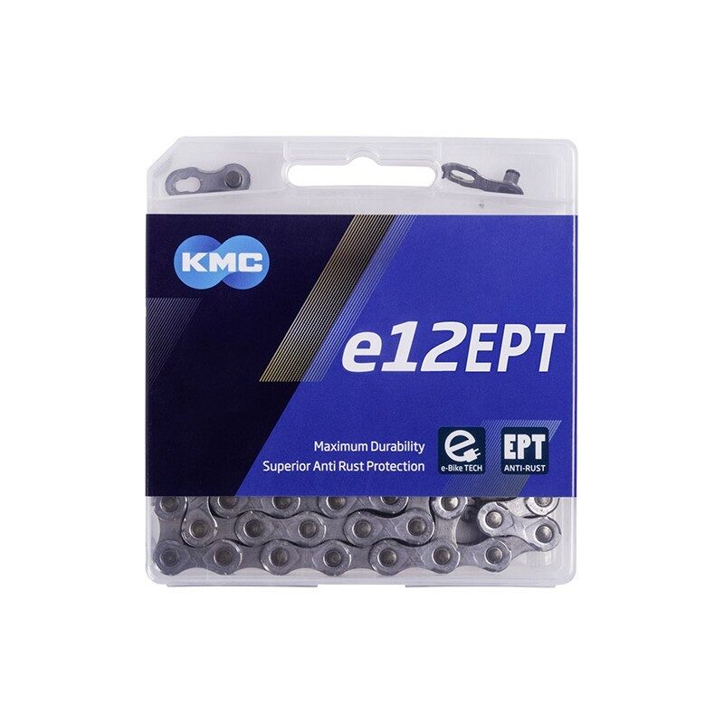 lant kmc e12 ept 12 viteze 130 zale ebike argintiu