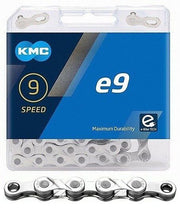 lant kmc e9 silver 9 viteze 122 zale ebike argintiu