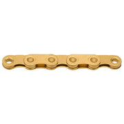 Lant KMC X Flat TiN 12/13 viteze Gold 126 zale ceruit