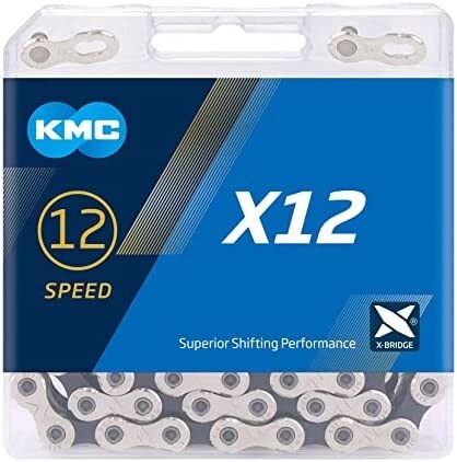 lant kmc x12 silver black 12 viteze 126 zale set 25 bucati