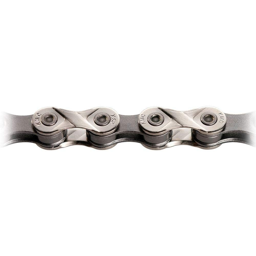 lant kmc x8 silver grey 8 viteze 116 zale cutie 25 bucati