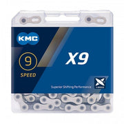 lant kmc x9 grey 9 viteze 116 zale set 25 bucati