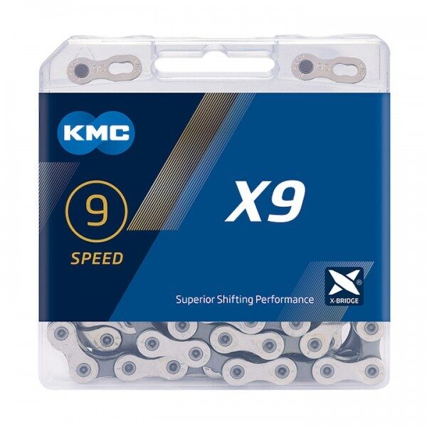 lant kmc x9 grey 9 viteze 116 zale set 25 bucati