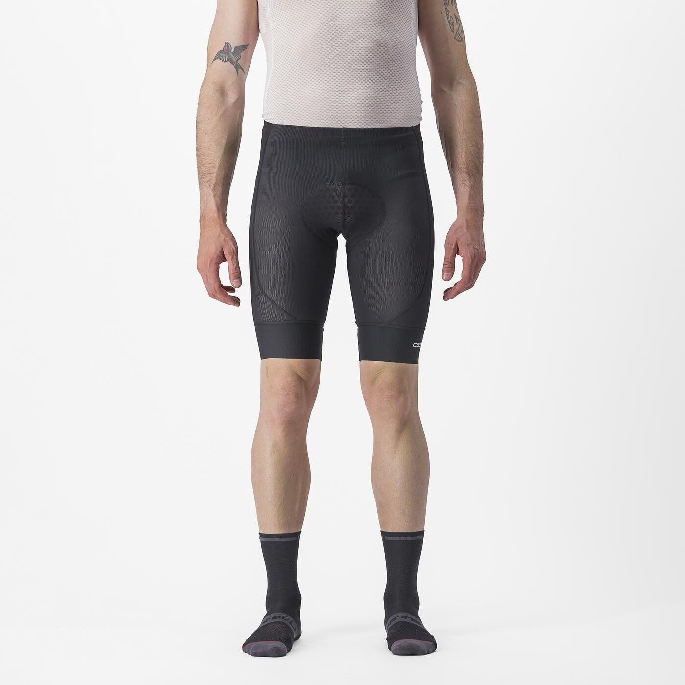 lenjerie cu bazon castelli trail liner negru xl