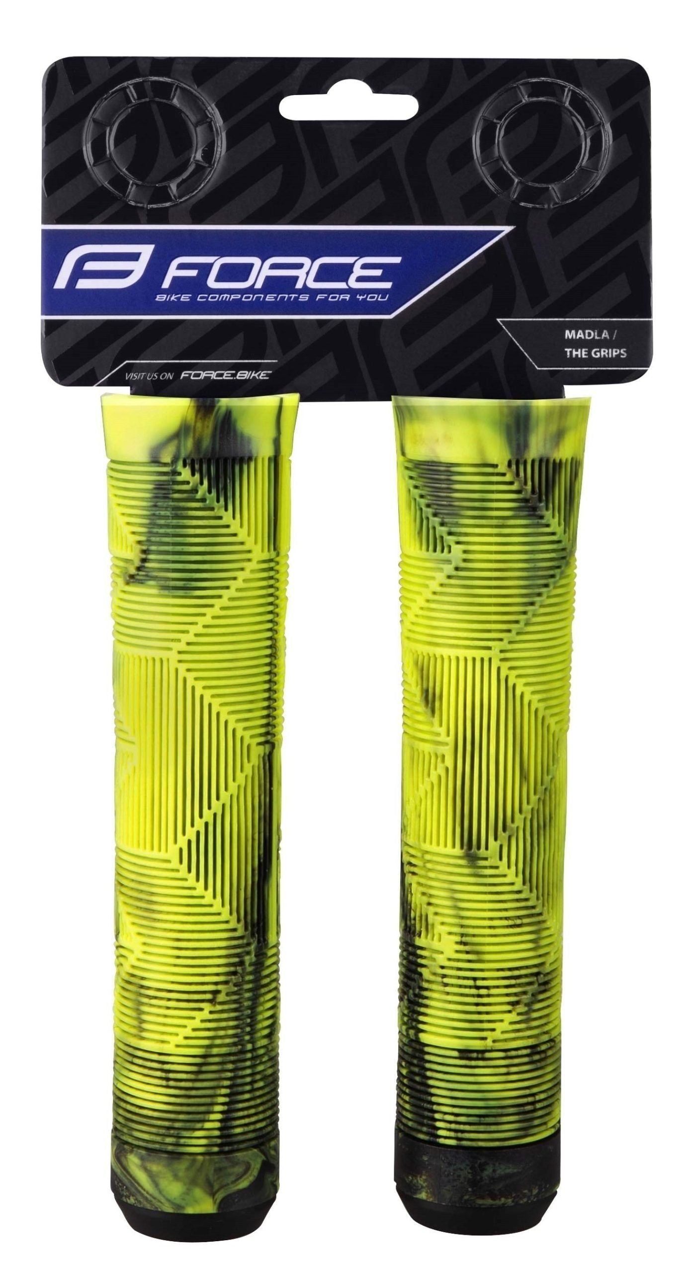 mansoane force bmx 145 cauciuc negru fluo 1 scaled