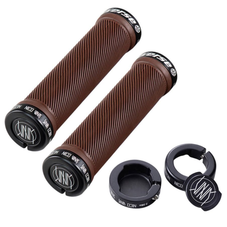 mansoane reverse nico vink 130 30mm lock on maro negru