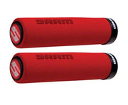 mansoane sram locking foam grips 129mm rosu negru