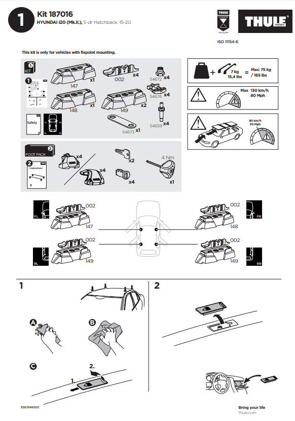 manual kit thule 1870016 1