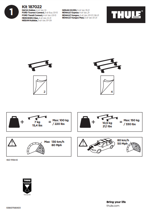 manual kit thule 1870022 1