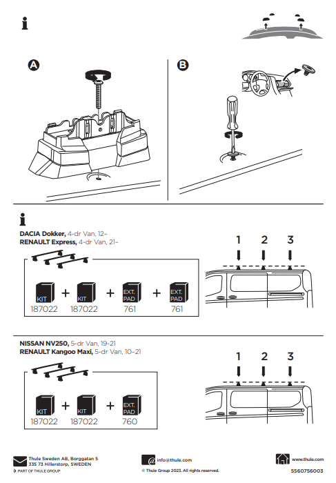 manual kit thule 1870022 8