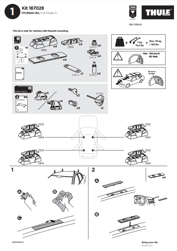 manual kit thule 1870028 1