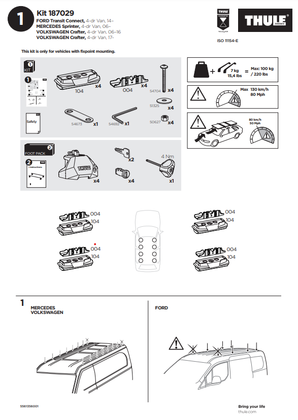 manual kit thule 1870029 1