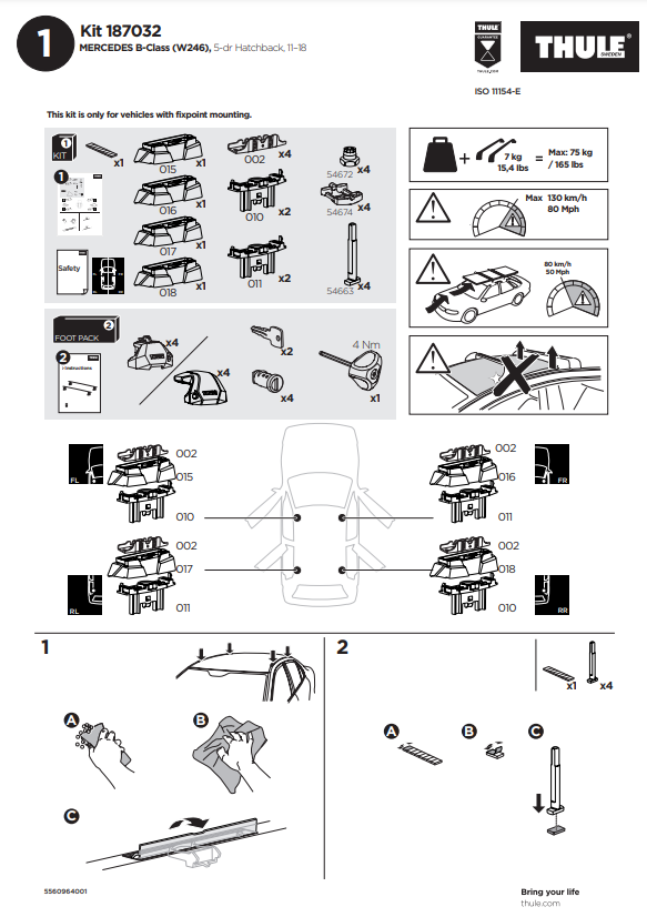 manual kit thule 1870032 1