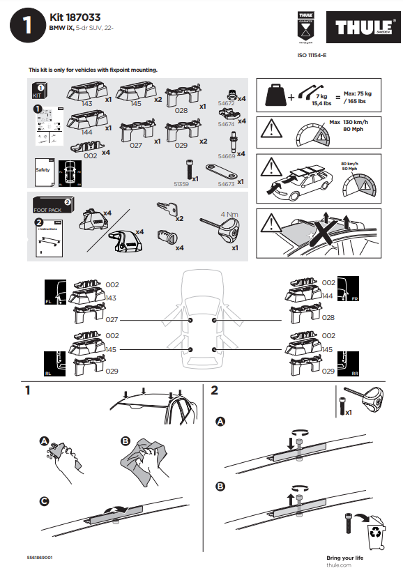 manual kit thule 1870033 1